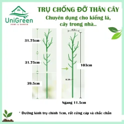 Trụ Nhựa Chống Đỡ Thân Cây, Các Loại Kiểng Lá Size To, Giữ Cho Lá Không Gãy Cụp