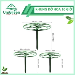 Khung Gía Đỡ Hoa 10 Giờ - Unigreen Home&Garden