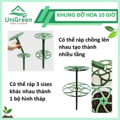 Khung Gía Đỡ Hoa 10 Giờ - Unigreen Home&Garden