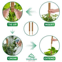 TRỤ XƠ DỪA 45CM (CHỈ BÁN SET 10) - UNIGREEN HOME & GARDEN