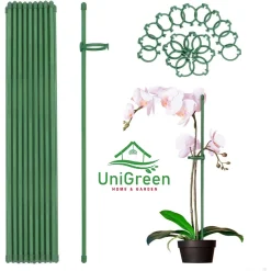 Set 10 trụ cắm chống ngả nghiêng cho cây trồng, chất liệu sợi thủy tinh cứng cáp 45/60/75CM - UNIGREEN HOME & GARDEN