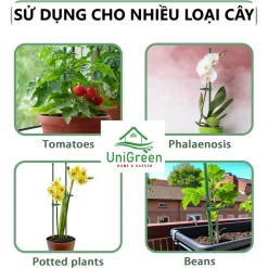 Set 10 trụ cắm chống ngả nghiêng cho cây trồng, chất liệu sợi thủy tinh cứng cáp 45/60/75CM - UNIGREEN HOME & GARDEN