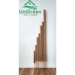 TRỤ CỘT XƠ DỪA TRỒNG CÂY 45CM - 1M5, CHO CÂY LEO BÁM UNIGREEN HOME&GARDEN CÓ KHỚP NỐI