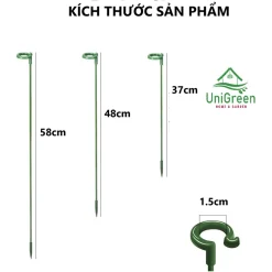 Set 10 cọc giá đỡ cố định lan, các loại cây trồng không bị ngã, Size 27cm, 37cm,48cm,58cm Set 10 cọc giá đỡ cố định lan, các loại cây trồng không bị ngã, Size 27cm, 37cm,48cm,58cm