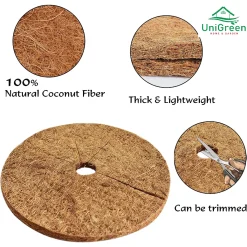 THẢM XƠ DỪA CHỐNG CỎ - LÓT CHẬU - GIỮ ẨM ĐẤT - NGĂN ĐỘNG VẬT ĐÀO BỚI ĐẤT 25/37/45/60 CM