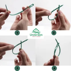 Dây rút nhựa hỗ trợ cây leo 13cm, 17cm, tái sử dụng nhiều lần