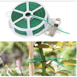 Dây Buộc Cành, Dài 50m, Kẽm Bọc Nhựa, Tích Hợp Đầu Cắt Tiện Lợi,Cố Định Thân Cây