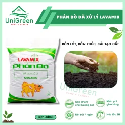 Combo 5 túi Phân bò đã xử lý Lavamix bịch 3dm3