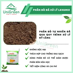 Combo 5 túi Phân bò đã xử lý Lavamix bịch 3dm3
