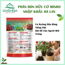 [Túi 1Kg] Phân Bón Hữu Cơ Chuyên Cho Hoa Hồng, NK Hà Lan,