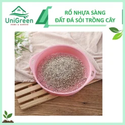 Rổ Nhựa Cứng Sàng Lọc Đất Cát, Đá Sỏi Unigreen Home&Garden, Chuyên Dùng Cho Xương Rồng, Kiểng Lá