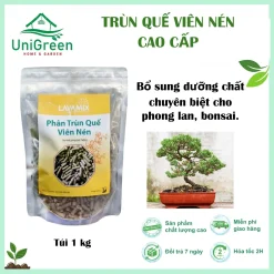 [Combo 5 Túi] Phân Trùn Quế Viên Cao Cấp, Túi 1Kg, Dinh Dưỡng Cho Lan, Bonsai Và Kiểng Lá