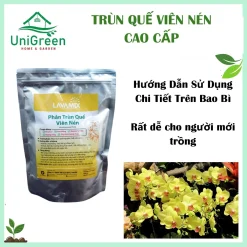 [Combo 5 Túi] Phân Trùn Quế Viên Cao Cấp, Túi 1Kg, Dinh Dưỡng Cho Lan, Bonsai Và Kiểng Lá