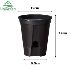 SET 10 CHẬU ĐEN TỰ TƯỚI 12CM, HÀNG BỊ LỖI TRẦY BỀ MẶT CHẬU